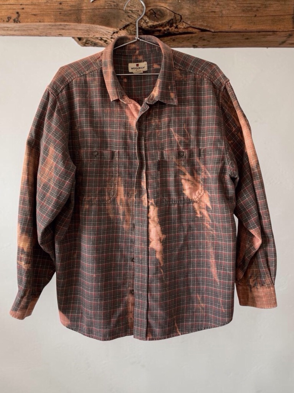 Woolrich Reworked Flannel Rock & Roll Guitar Graphic XL - Picture 5 of 9
